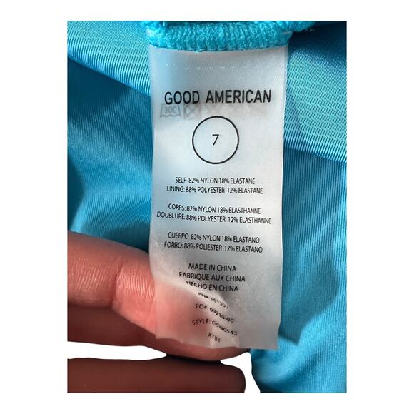 Good American swimsuit Always sunny one piece bathing suit size 7 (4XL) - Picture 5 of 7